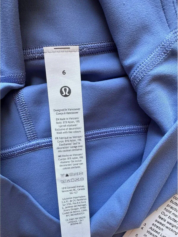 Lululemon Align With Pockets High Rise 28” Prep Blue Size 6 NWT - Image 6