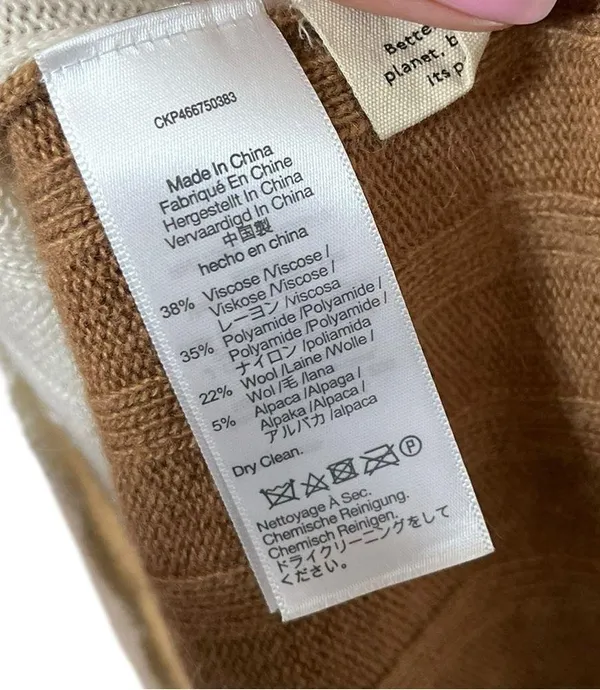 MADEWELL Wool Long Sleeve Two Tone Midi Sweater Dress - Image 6