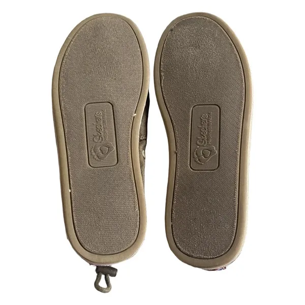 Skechers Bobs Olive Green Canvas Slip On Boat Shoe Flats Women 5 Comfort Neutral - Image 7
