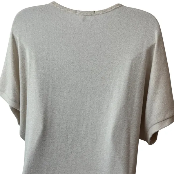 Quince‎ Cream Extremely Soft Dolman Sleeve Blouse Minimalist Luxury Career XS - Image 6