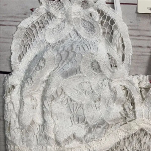 Francesca’s Dina Be Ivory Lace Bralette Size XS - Image 9