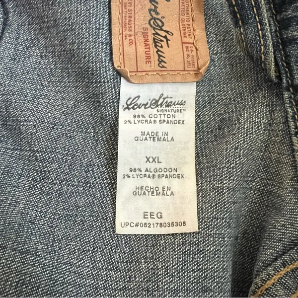 Levi Strauss Signature Jean Denim Jacket Button Front Juniors XXL - Image 10