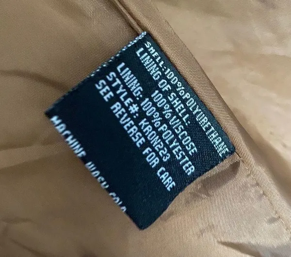 “SugarFly” Brown Faux Leather Bomber Jacket Brown Size L - Image 7