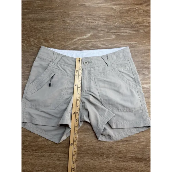 The North Face Shorts Women's 4 Dune Beige AXNT Nylon Hiking Cargo Outdoor - Image 7