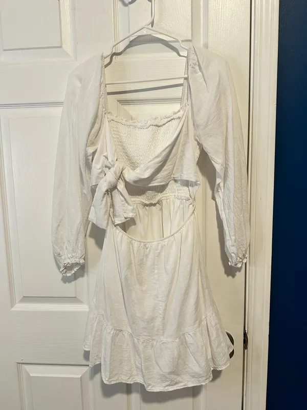 Altar'd State Long Sleeve Dress White - Image 2
