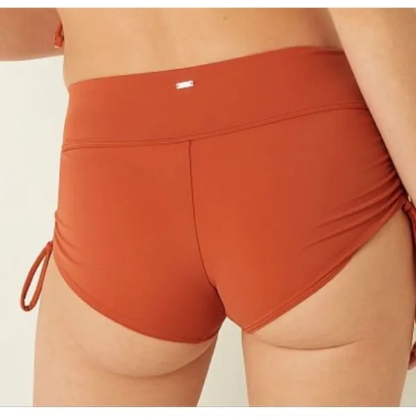 Victoria’s secret PINK mauve baby pink ruched boy short bikini bottoms - Image 2