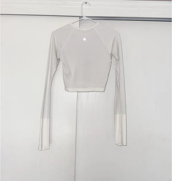 White Lululemon Swiftly Tech Long Sleeve - Image 3