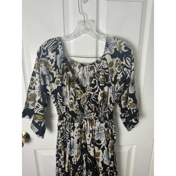 Free People Printed Dixie Maxi Dress in Black Combo XS - Image 4