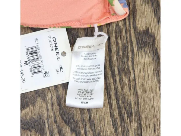 NWT O'Neill Kelly Floral Menorca Swim Bikini Swim Top Desert Flower Pink M - Image 6