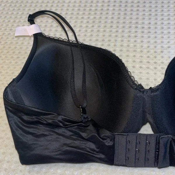 NEW! $50 VICTORIA’S SECRET 32D Lightly Lined Demi Bra BLACK Padded Underwire - Image 9