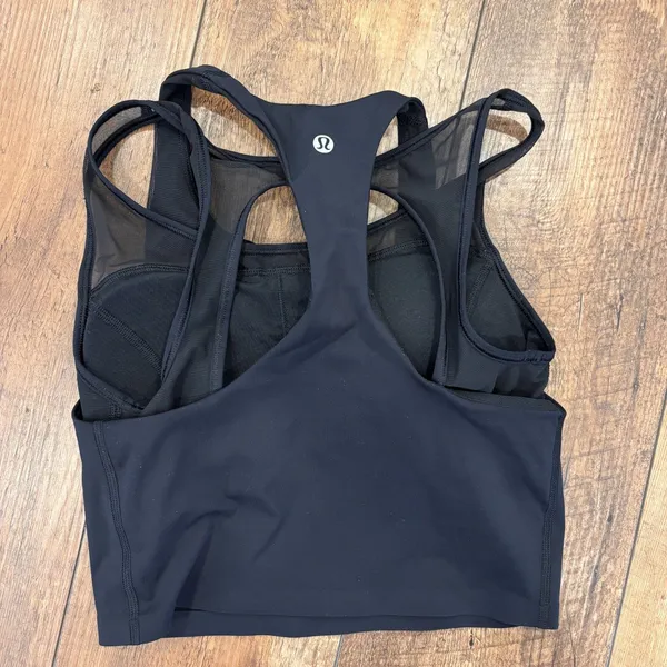 Lululemon Break Free Tank *Nulux Medium Support Black Size 4 / W1AI1S / Athletic - Image 4