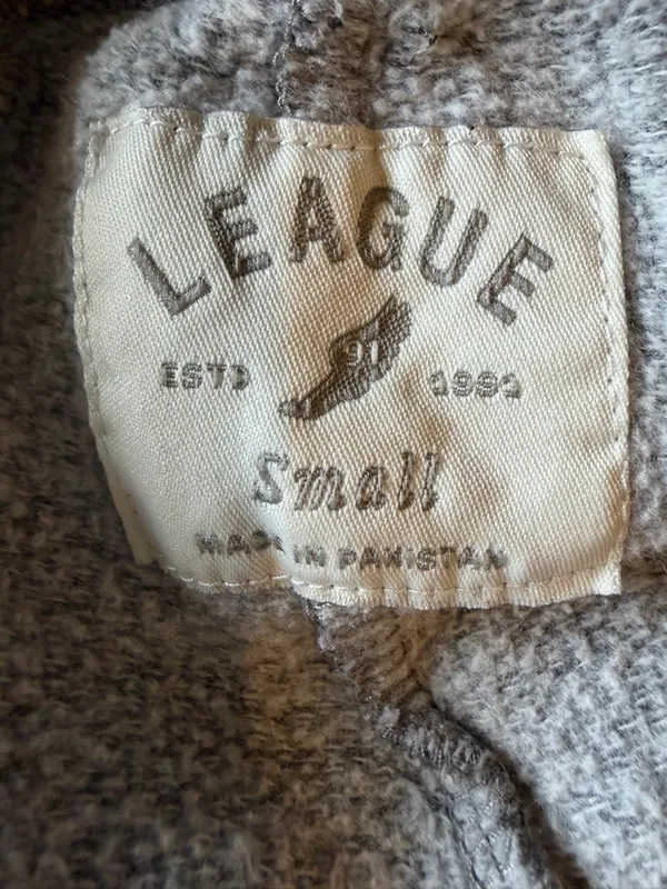 League Buffalo Sweatpants Womens Small‎ Gray Joggers Graphic Fleece Athleisure - Image 11
