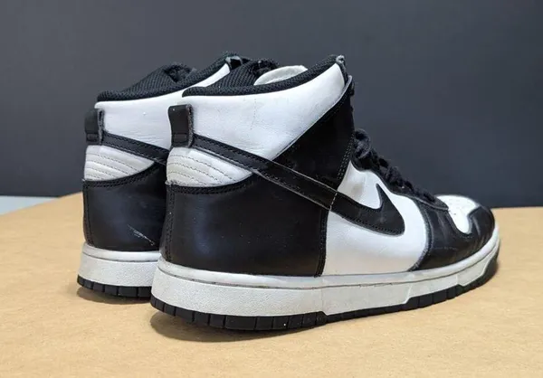 Nike Dunk High Top Sneakers Panda 2021 Womens 9 Streetwear Black White Shoes - Image 3