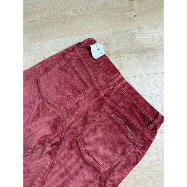 NWT Free People We The Free Risk Taker High Rise Straight Pants Corduroy size 30 - Image 11