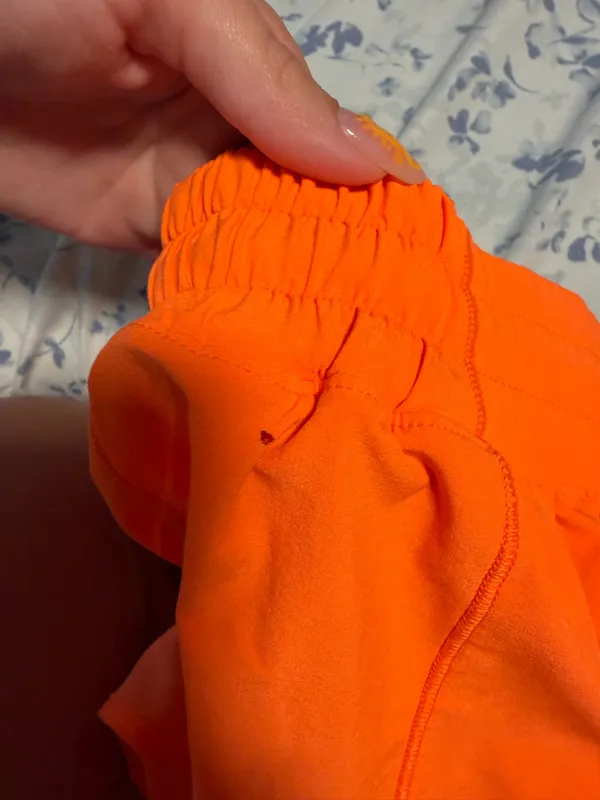 Orange Lululemon Shorts Hotty Hot 4" High-Rise - Image 5