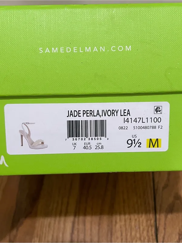 Sam Edelman Jade Perla Ivory Pearl Bridal Platform Heels Women’s Size 9.5 - Image 12