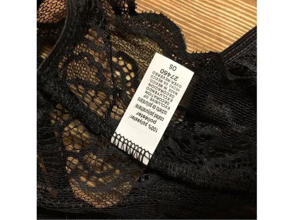 Pure Romance Black Lace And Mesh Bodysuit Lingerie OS NWOT - Image 5