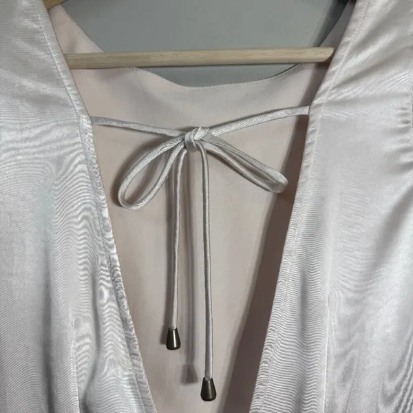 Hello Molly Expressed Permission Mini Dress Women's XS 2 Champagne Satin NWT - Image 14