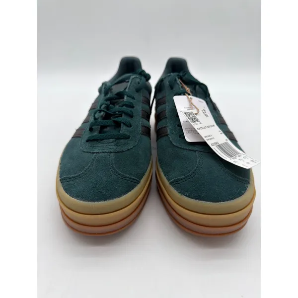Adidas Gazelle Bold Aurora Ivy Gum Brown Platform Skater Suede Low Sneakers 10 - Image 3