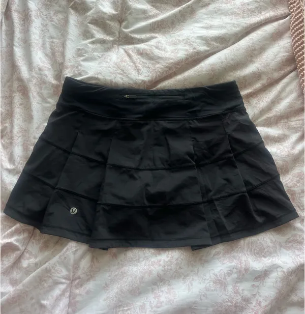 Lululemon Skirt Pace Rival Black 6 - Image 2