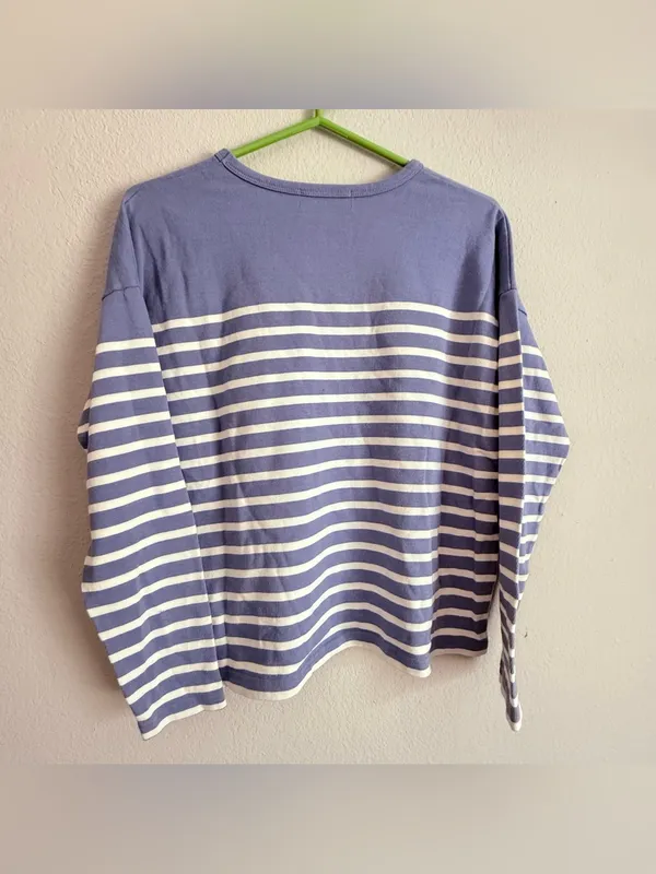 Maison Labiche Paris “Bonjour” Montpar Sailor Long Sleeve Striped Shirt Sweater - Image 3