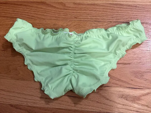 Victoria's Secret neon lime green ruffle bathing suit bottoms - Image 4