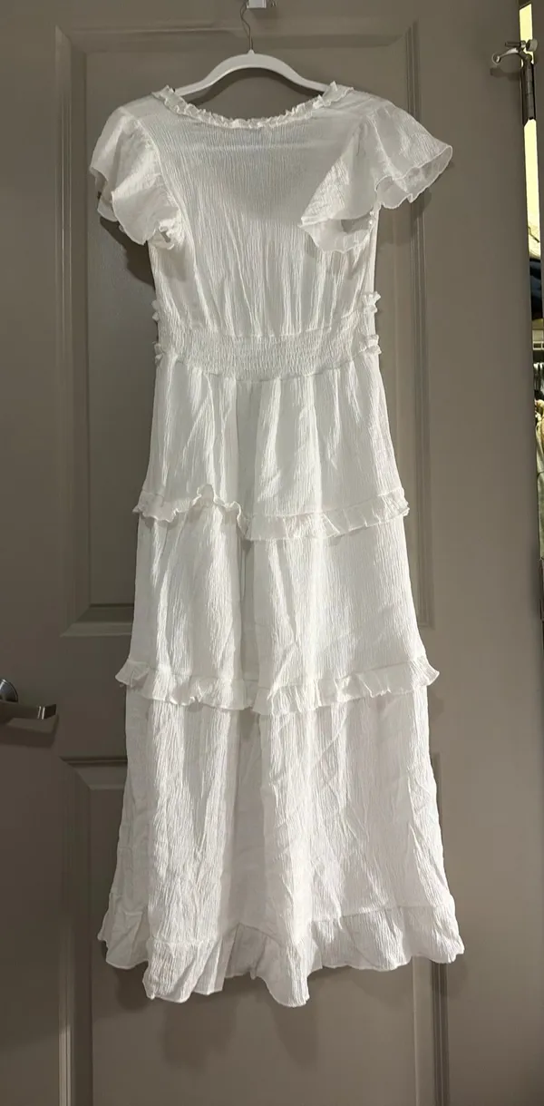 White maxi dress Size L - Image 2
