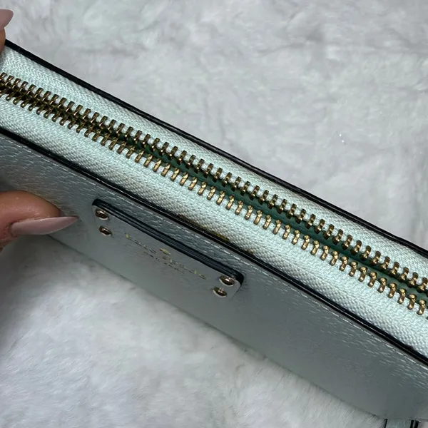 KATE SPADE New York Mint Green Zip Around Wallet - Image 7