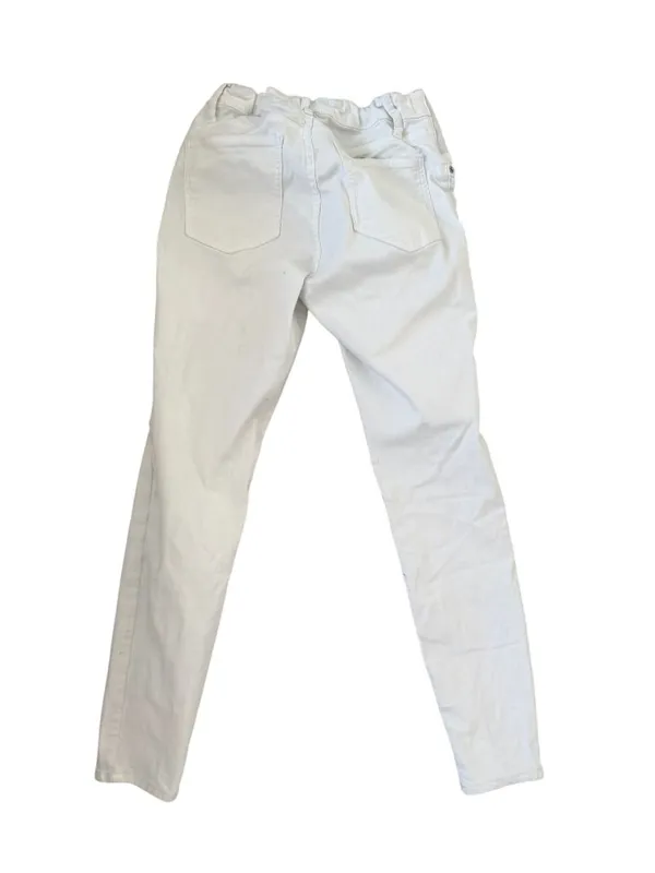 GAP Maternity White Denim Pregnancy Stretch Panel Skinny Jeans Size 28 / US 6 - Image 4