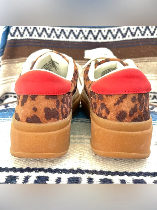 Madden Girl Madden NYC Women’s Leopard Print Platform Sneakers - Image 5