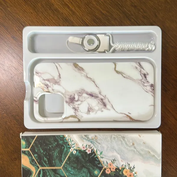 Amazon GVIEWIN Marble White Gold‎ IPhone 12 Pro Max Case - Image 2