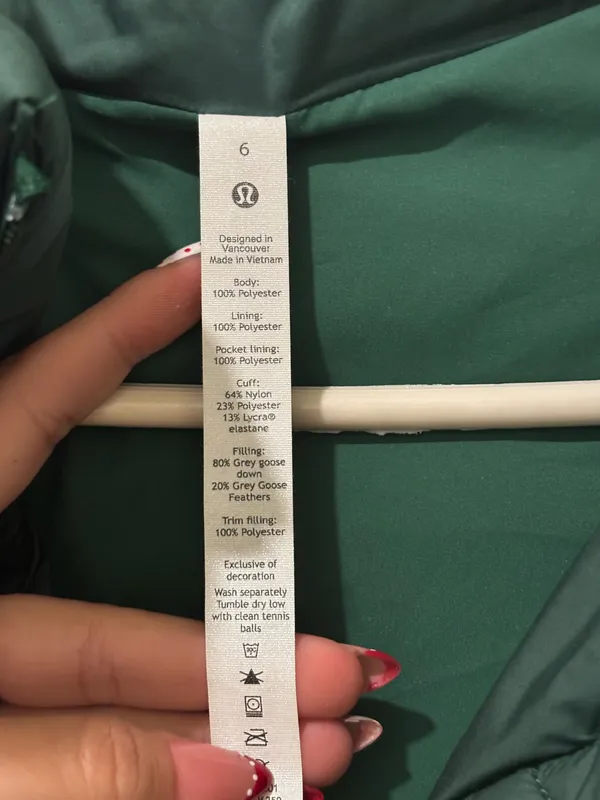 Lululemon Wunder Puff Jacket *Long - Everglade Green 6 - Image 11
