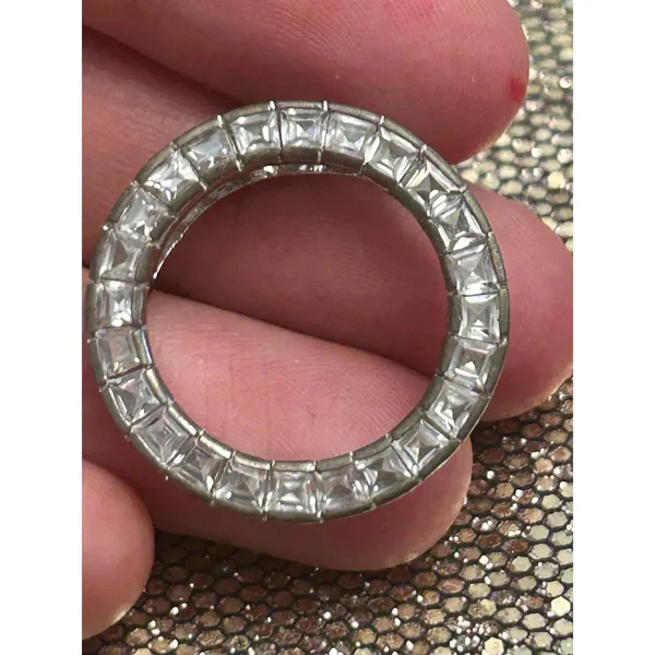 925 sterling silver pendant round circle g7 3.69g - Image 2