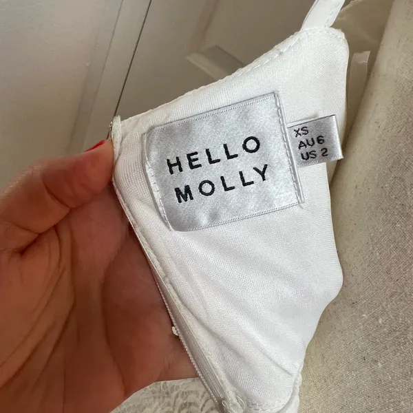 Hello Molly White Lace Mini Dress Size‎ XS - Image 2