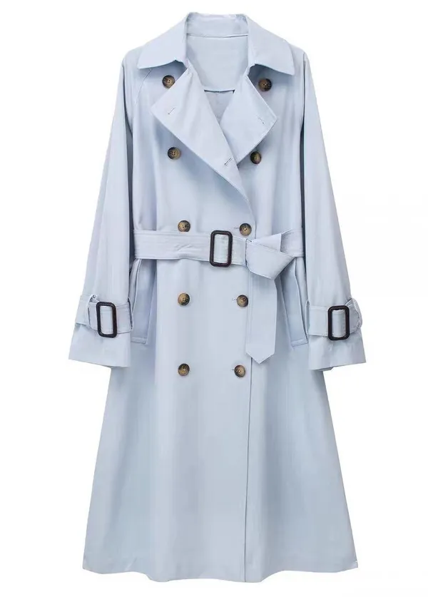 Women Coat Blue Size L - Image 10