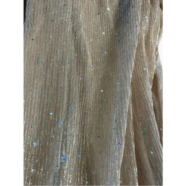 Baltic Born Esmeralda Glitter Maxi Dress Light Pink Champagne Sparkly Formal L - Image 5