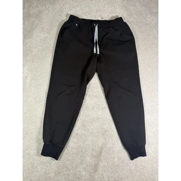 figs scrub set Mens tansen jogger pants (L Short) / leon top (L) Black - Image 8
