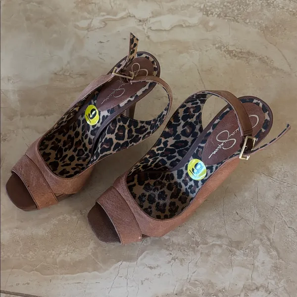 Jessica Simpson heels Brown & Cheetah Print - Image 2