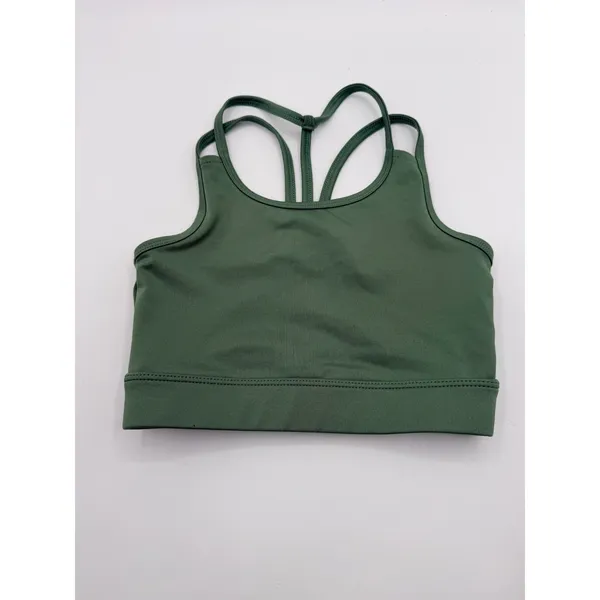 Xersion Sports Bra Quick-Dri Strappy Back Women's S Green Yoga Workout Sporty - Image 5