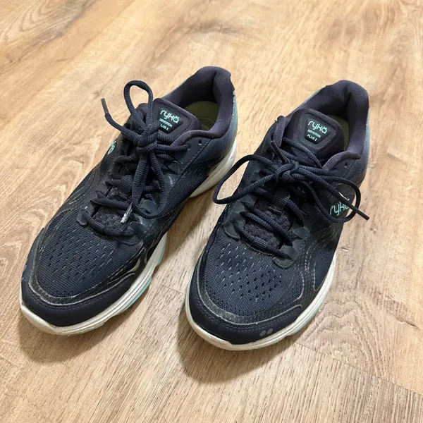 Ryka | Women's Devotion Plus 2 Navy Teal RE-ZORB Walking Shoes Sneakers, Size 6M - Image 2