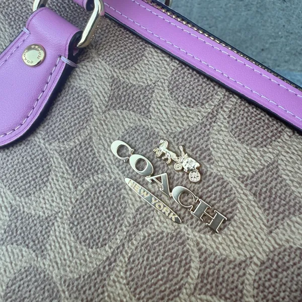 coach Rowan Satchel Bag In Signature Canvas cv961 - Image 4
