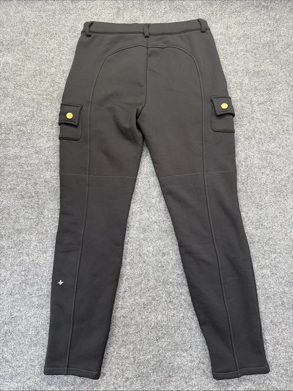 HALARA Black Cargo Joggers with Gold Buttons - Image 5