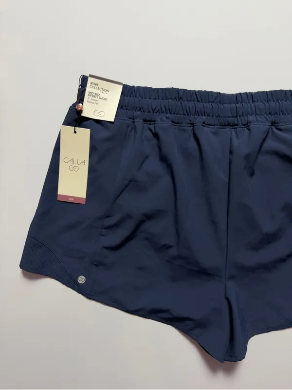 Calia by Carrie NWT Infinity Shorts Lined Running Shorts, Blue, Size L - Image 5