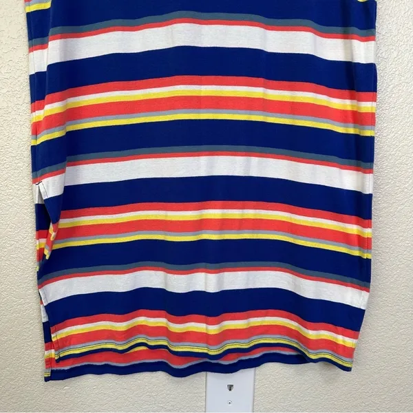 Lauren Ralph Lauren Multi Striped Lace Up 3/4 Sleeves Midi Dress, Size XL - Image 9