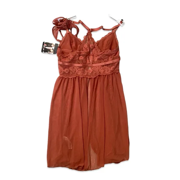 French Affair Lace Babydoll & G-String Set - Image 9