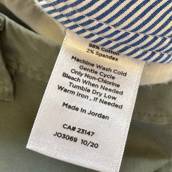 Talbots Relaxed Chino Pants Women's 16W Olive Green Straight‎ Leg Cotton Blend - Image 8