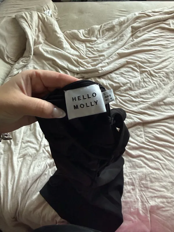 Black Hello Molly Midi Dress - Image 3