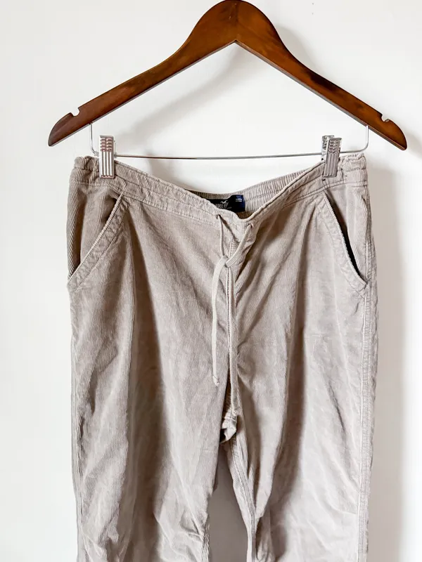 Hollister Adjustable Rise Parachute Baggy Corduroy Pants - Image 8