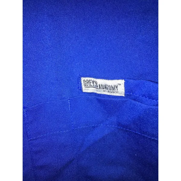 Grey's Anatomy Royal Blue Cargo Scrub Pants Adult Size Medium - Image 2