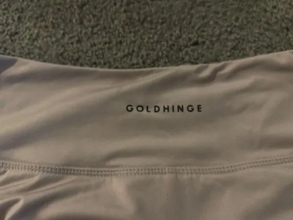 Gold Hinge Skirt Grey Pleated Steel Skort Tennis Built-In Shorts Small - Image 2